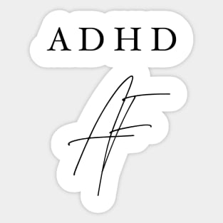 adhd tee Sticker